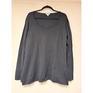 Cato EST 1946 Black‎ Long Sleeve Scoop Neck Sweater Plus Size 26 28W